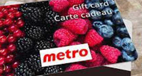 Une Carte Cadeau Picerie Metro De Dollars Remporter Quebec