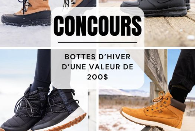 Gagnez Des Bottes Dhiver De 200 Quebec Rabais Gratuits