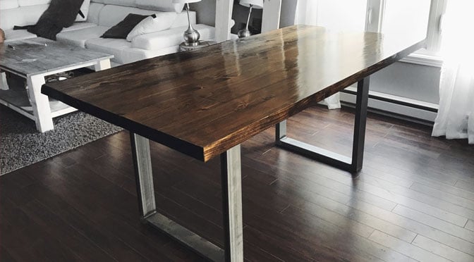 Une table de cuisine signée Concept M Rustique à remporter !