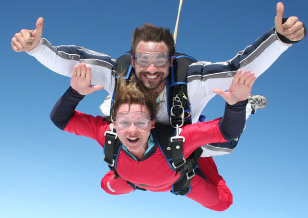 Un saut en parachute à gagner