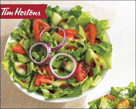 Obtenez Une Salade Gratuite  àTim Horton’s