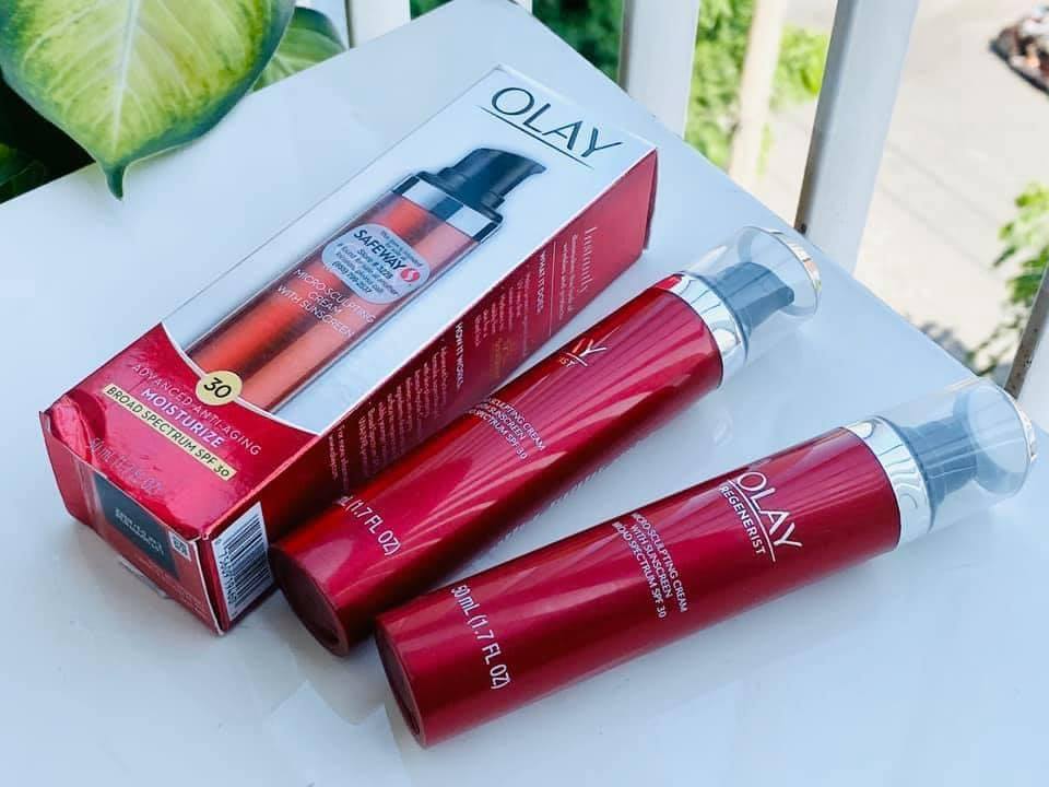 Produit minéral hydratant pour le visage Olay Regenerist FPS 30 à tetser gratuitement !