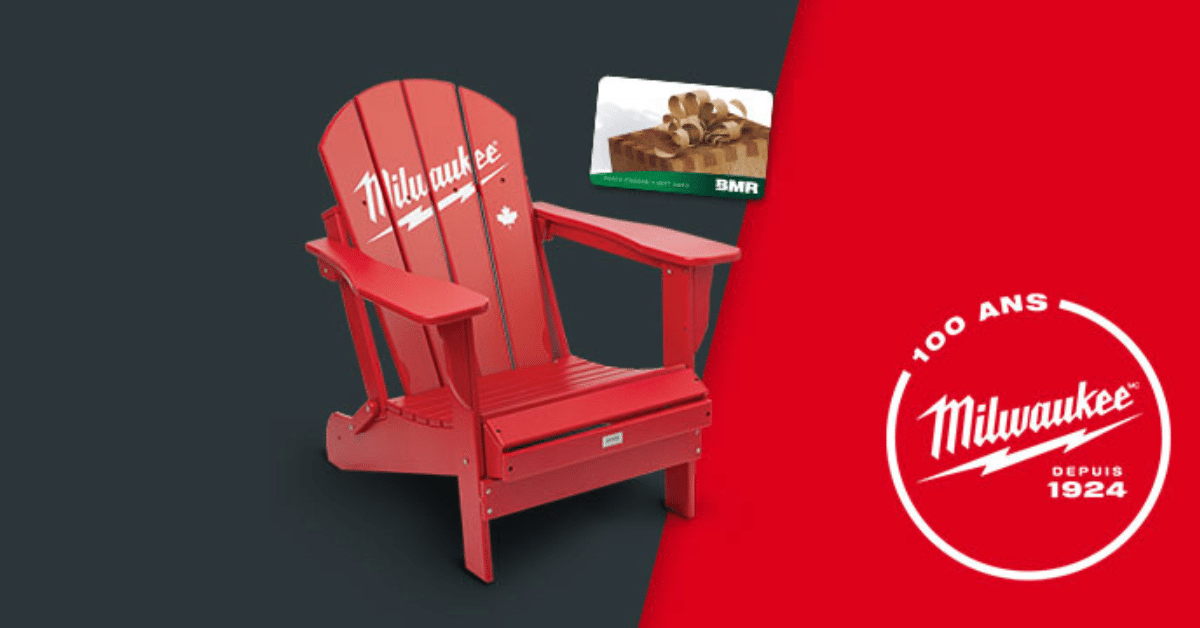 Gagnez un prix BMR de 498$ (chaise Adirondack et+)