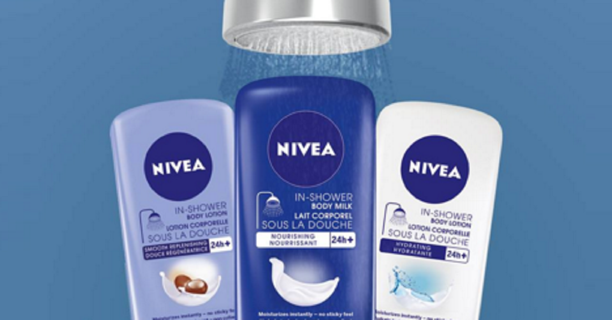 Profitez d'échantillon gratuit du lait corporel pour la douche de Nivea!